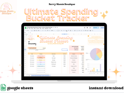 Ultimate Spending Bucket Tracker - by Savvy Sheets Boutique