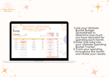 Ultimate Spending Bucket Tracker - by Savvy Sheets Boutique