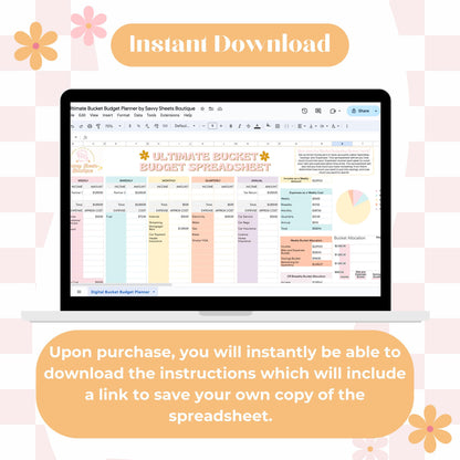 Ultimate Bucket Budget Spreadsheet - by Savvy Sheets Boutique