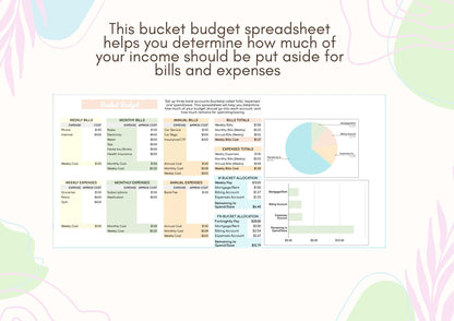 Savvy Sheets - Bucket Budget Spreadsheet - Google Sheets Instant Download